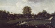 William Tomkins The Elysian Fields at Audley End,Essex,from the Tea House Bridge oil painting reproduction